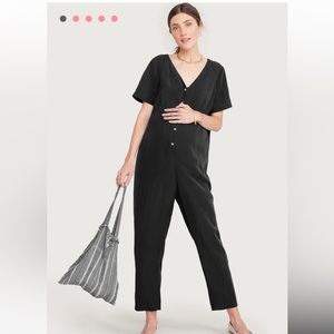 Noelle Jumpsuit by Hatch, sz 3 (large) in black, maternity